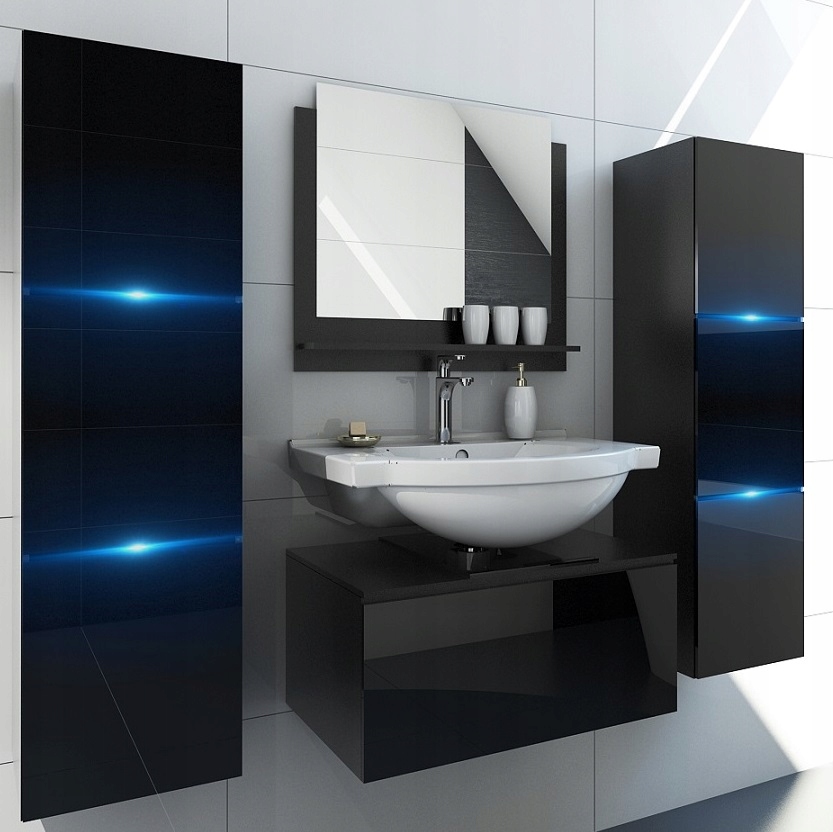 Meble łazienkowe szafki nowoczesny zestaw mebli