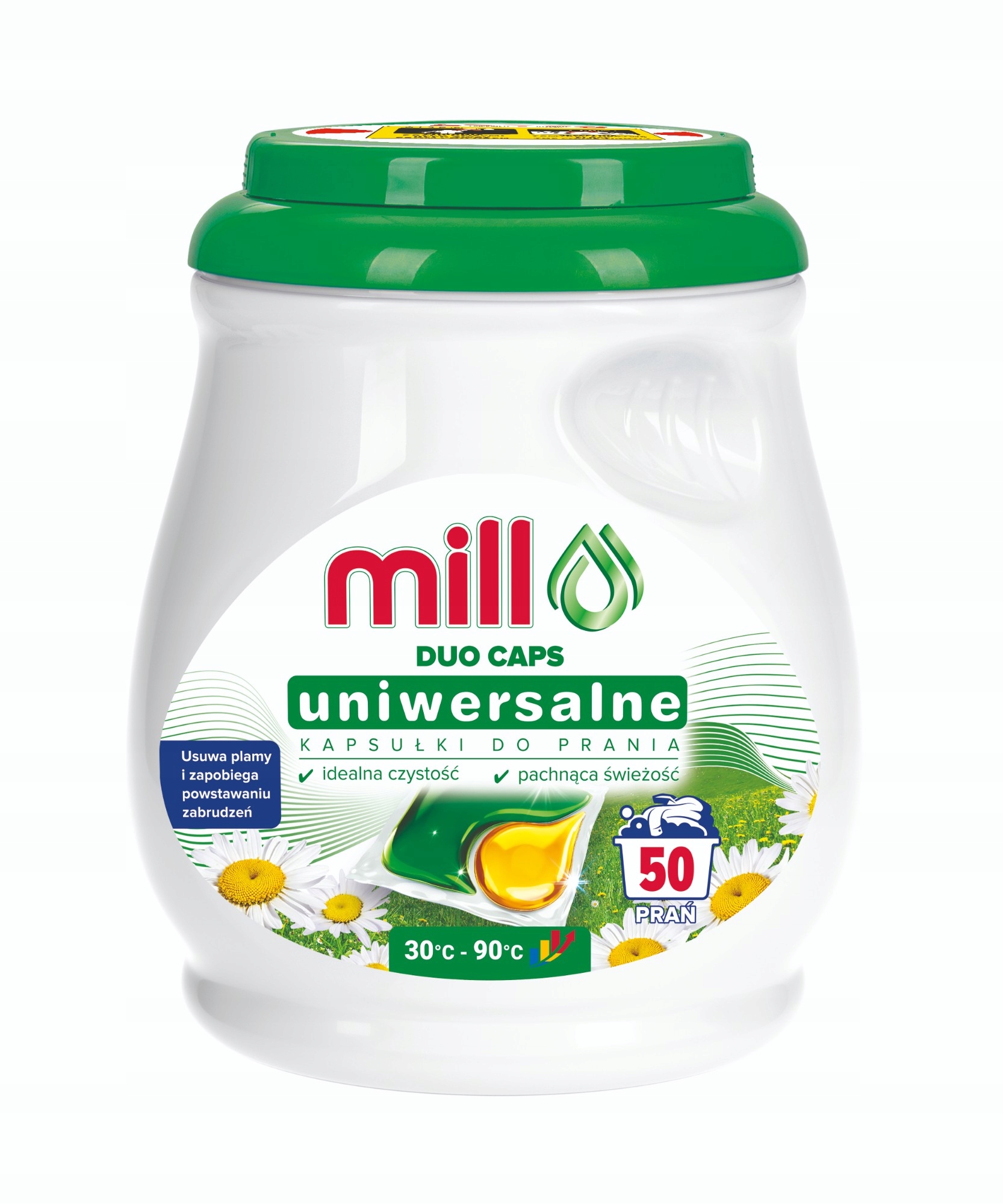 MILL Duo Professional Kapsle na praní barevných a bílých 50 Ks