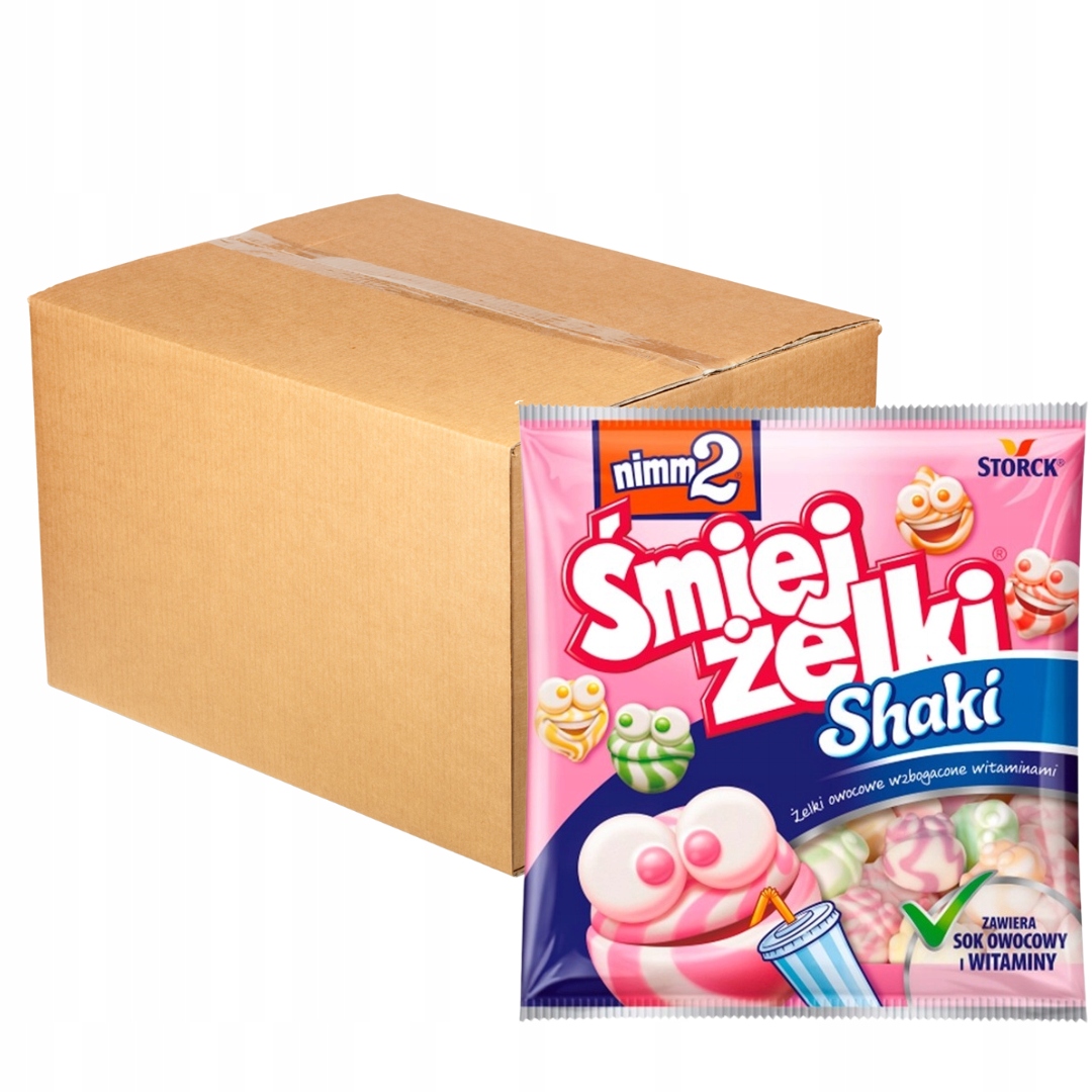 Levně nimm2 Želé Shaki ovocné Želé Bonbony obohacené vitamíny 90 g x 18 kusů