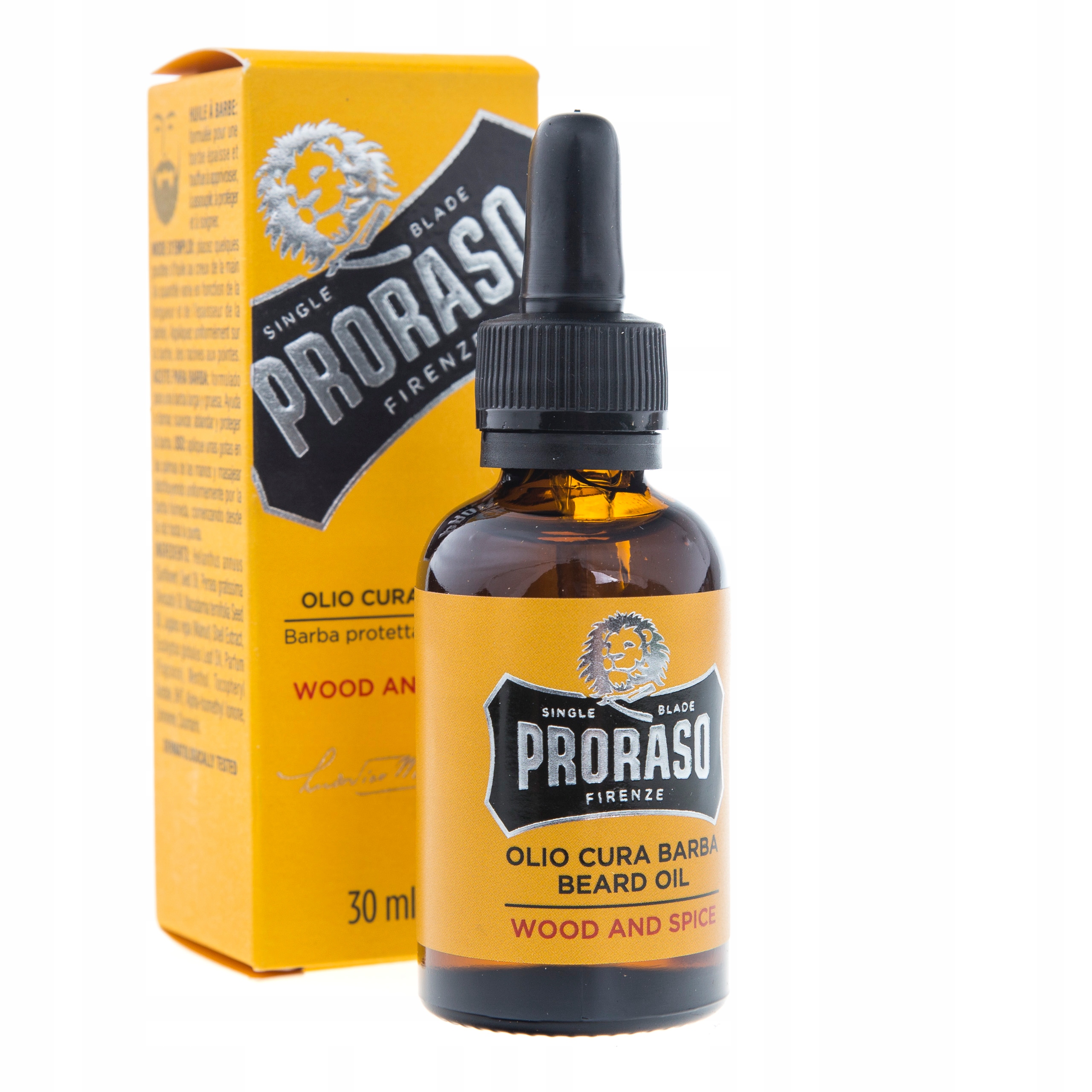 PRORASO BEARD OIL WOOD & SPICE OLEJEK DO BRODY