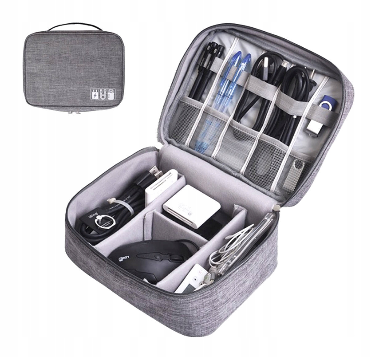 Organizer Torba na Elektronikę ładowarki kable Pokrowiec etui podróżne usb