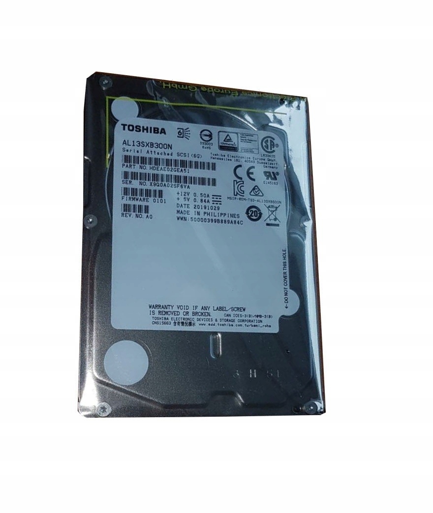 

Nowy Toshiba AL13SXB300N 300GB 15K Ibm X3650 M3 M4