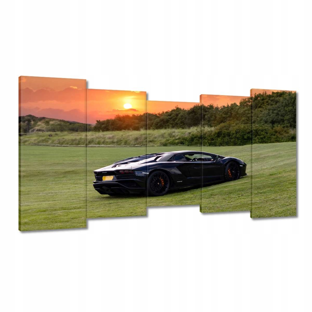 Obrazy 150x80 Černé sportovní auto