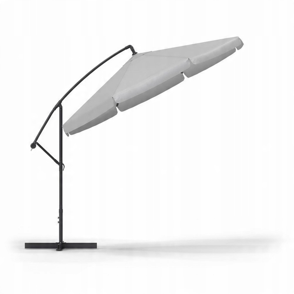 

Parasol ogrodowy Duży 350cm Szary