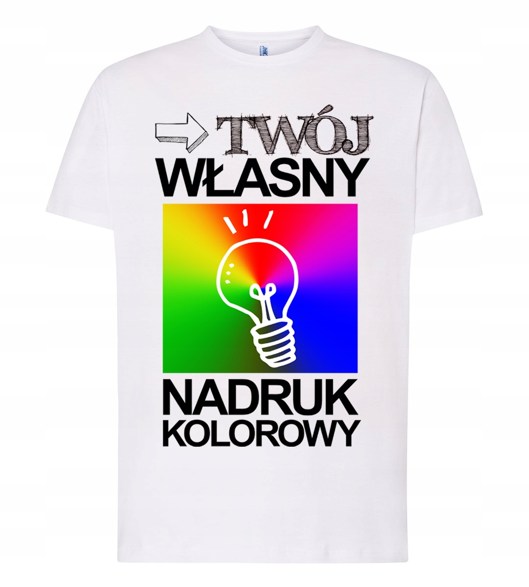

Koszulka Męska Z Własnym Nadrukiem Grafika r XL