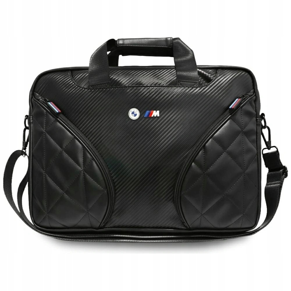 Taška Bmw Carbon Pockets&Metal Logo 16" černá pro notebook