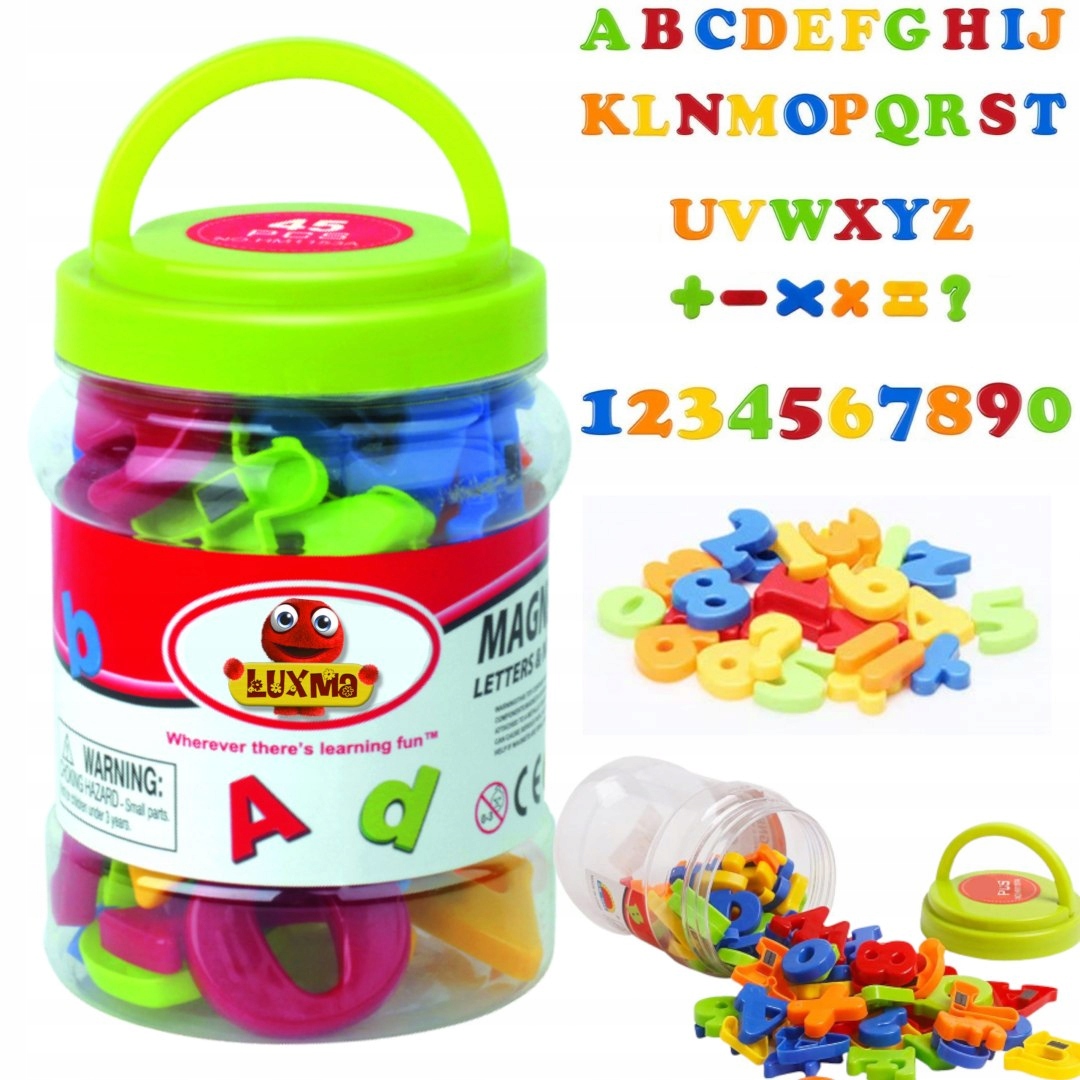 

Kolorowe Magnetyczne Litery Cyfry Znaki 45 El 1153