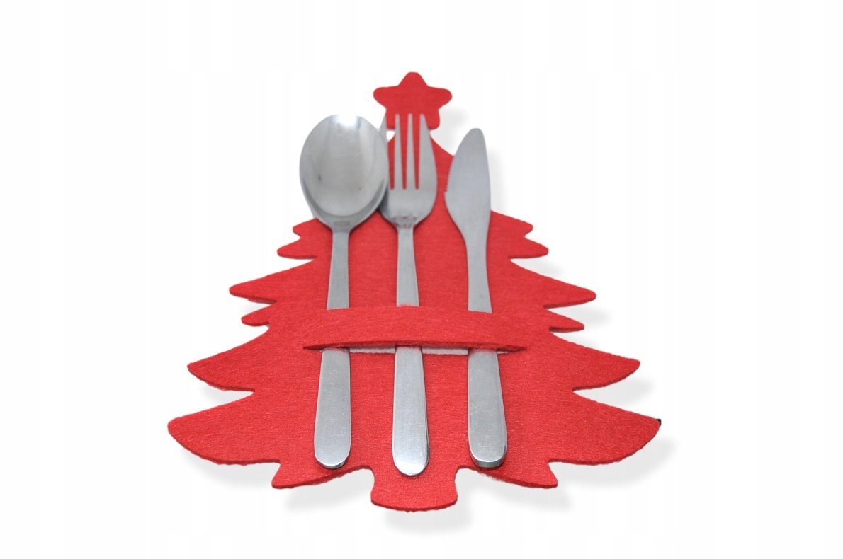 

Etui na sztućce choinka czerwona duża 25x18cm