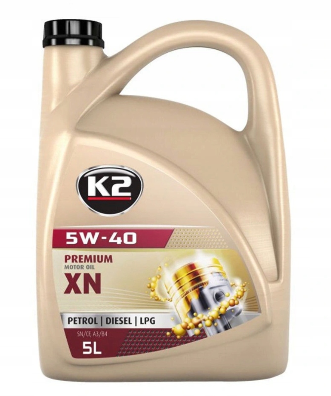 

K2 Olej 5W40 5L Sn/cf A3/B4 Benzyna Lpg Diesel