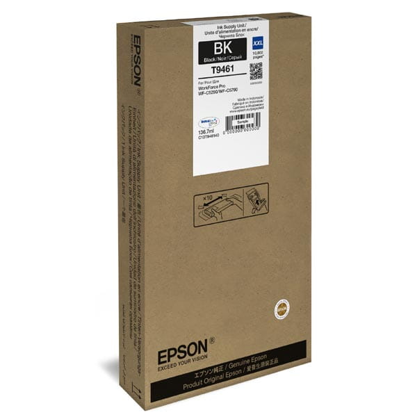 

Tusz Epson T9461 Black C13T946140 136,7 ml
