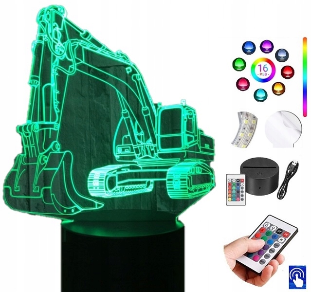 

Lampka na biurko Koparka Led Plexido