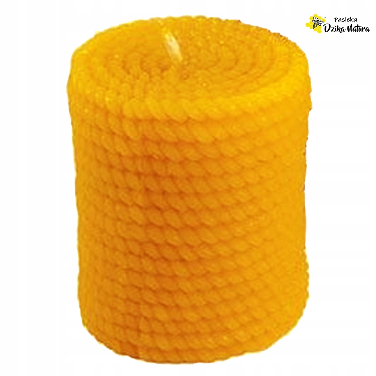 

Świeczka z wosku pszczelego Walec opleciony