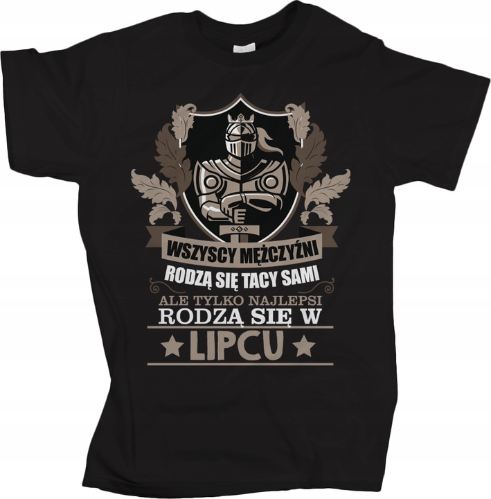 KOSZULKA MĘSKA PREZENT URODZINY DOWOLNY MIESIĄC Wzór dominujący print (nadruk)