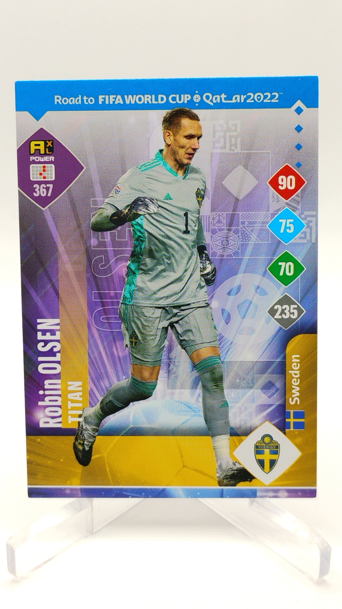 Panini Road To World Cup 2022 Qatar Titan 367 Robin Olsen Szwecja