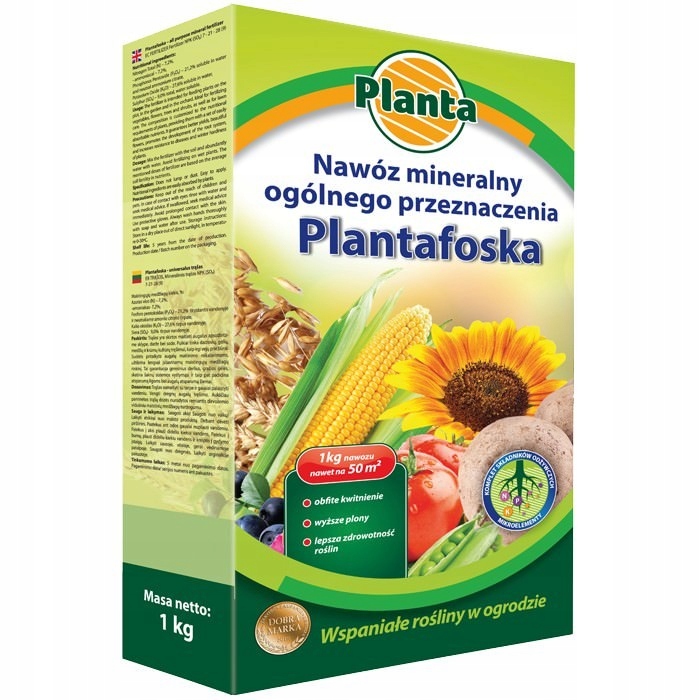 

Nawóz uniwersalny 1 kg Plantafoska Planta 1151