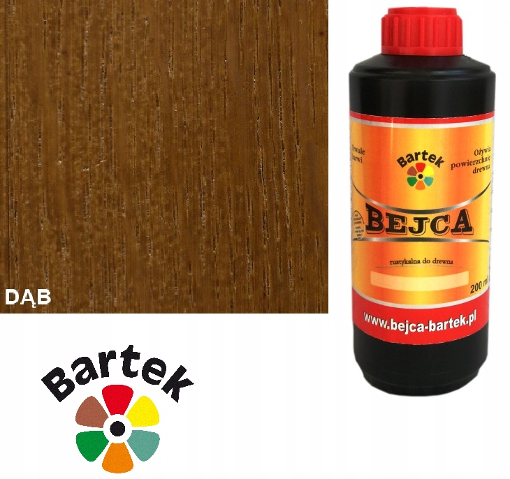 

Bejca Do Drewna Rustykalna Bartek 0,2L Dąb Rustyka