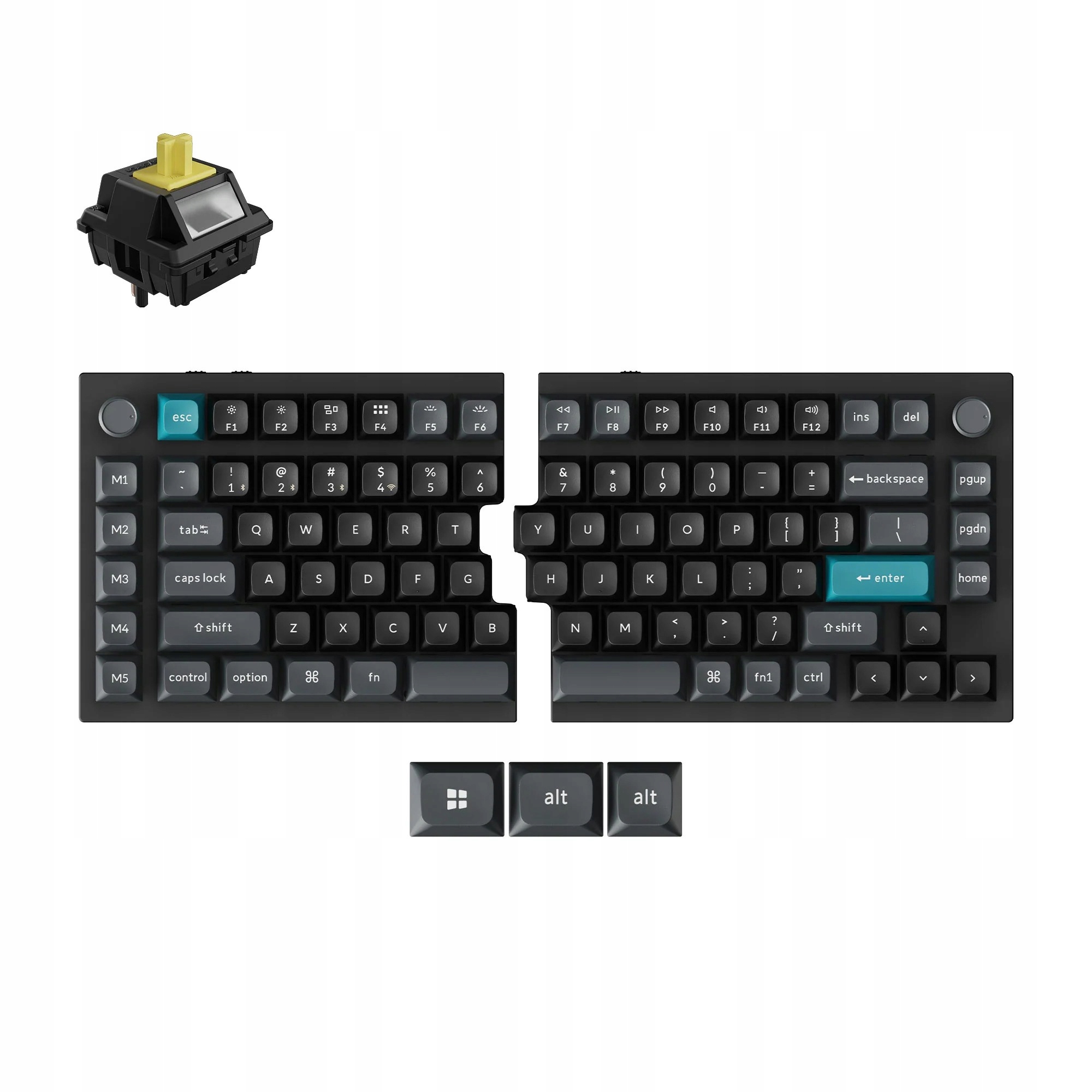 Keychron Q11 Ultra 8K Bezdrátová mechanická klávesnice Split Q11U-M4