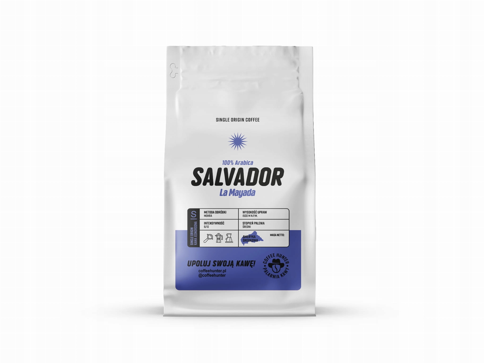 Levně Coffee Hunter Salvador la Mayada káva zrnková 500 g