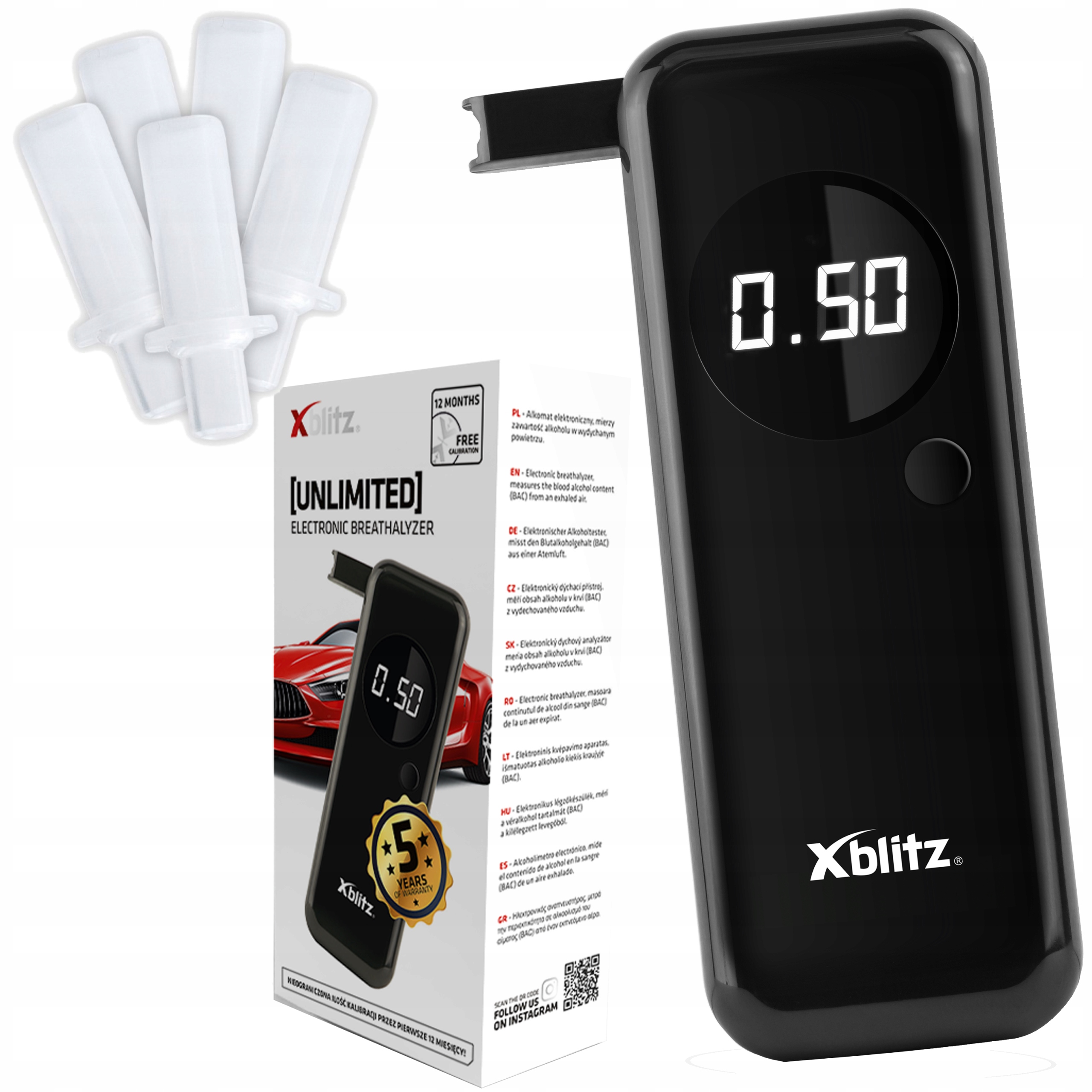 

Alkomat elektroniczny Xblitz Unlimited +5X Ustniki