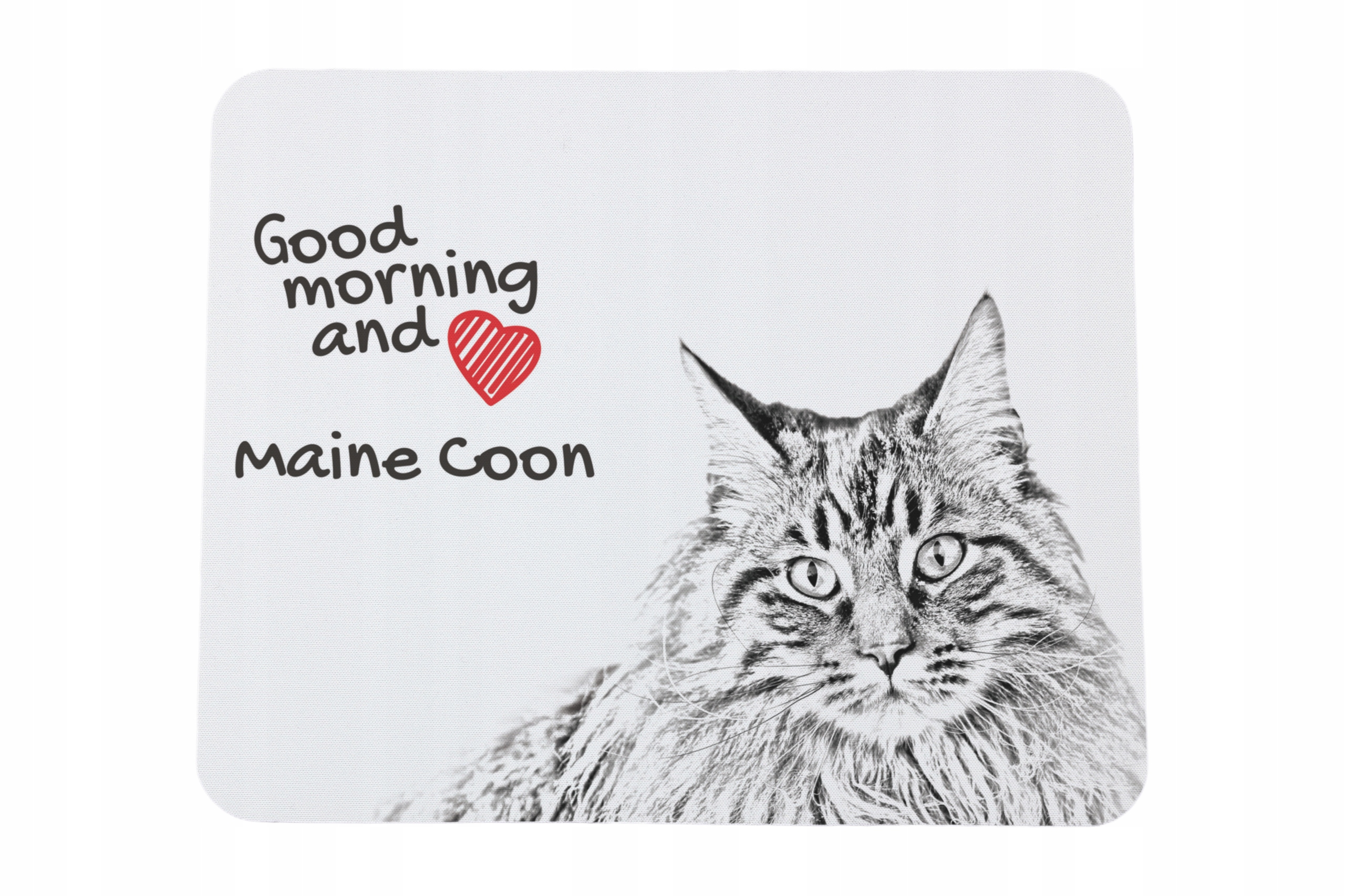 Maine Coon podkładka pod myszkę z nadrukiem, personalizowana podkładka z