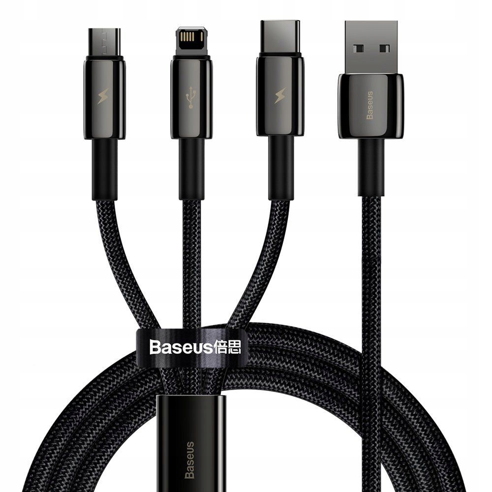 

Baseus Tungsten 3W1 Kabel Usb Usb Typ C Lightn
