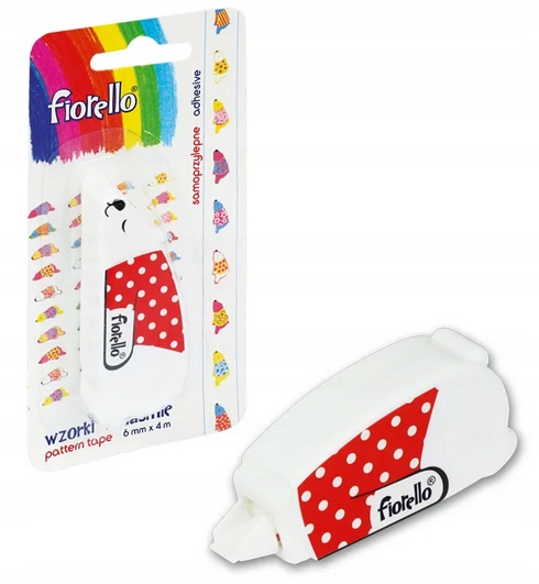 Wzorki w taśmie NIEDŹWIEDŹ 6mm x 4m FIORELLO