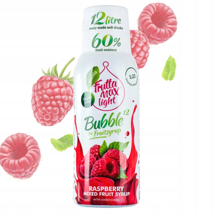 Fruttamax I zestaw 4 syropów do SodaStream w wersji Light 4x500ml Stan opakowania oryginalne