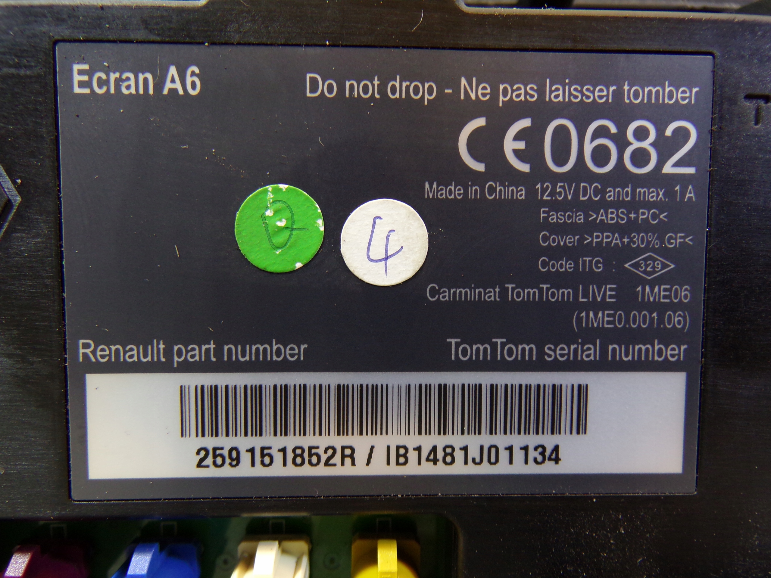 display navigation devices RENAULT CLIO 3 III LIFT 259151852R