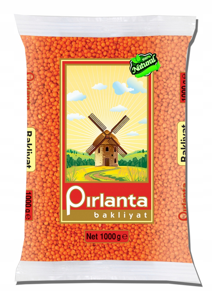 Levně 4x Červená Čočka 1 kg Pirlanta