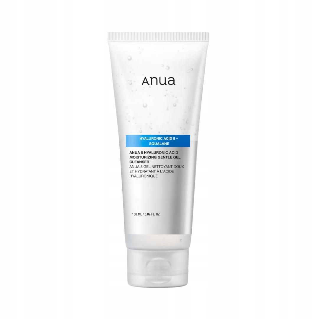 Anua 8 Hyaluronic Acid Moisturizing Gentle Gel Cleanser 150 ML Anua Jemný hydratační čisticí gel s 8 typy kyseliny hyaluronové 150 ml