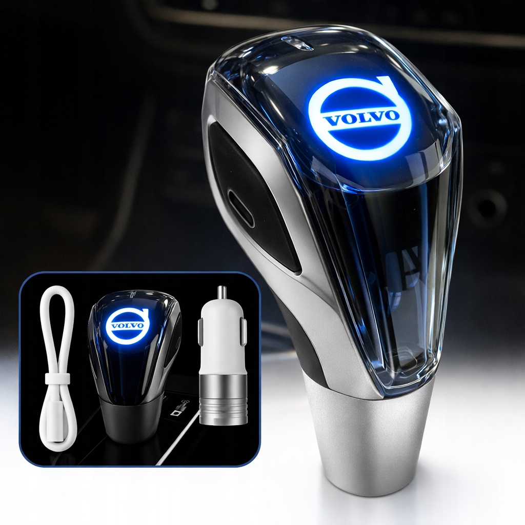 VOLVO PODŚWIETLANA GAŁKA ZMIANY BIEGÓW LED PREMIUM GŁOWICA DO AUTA