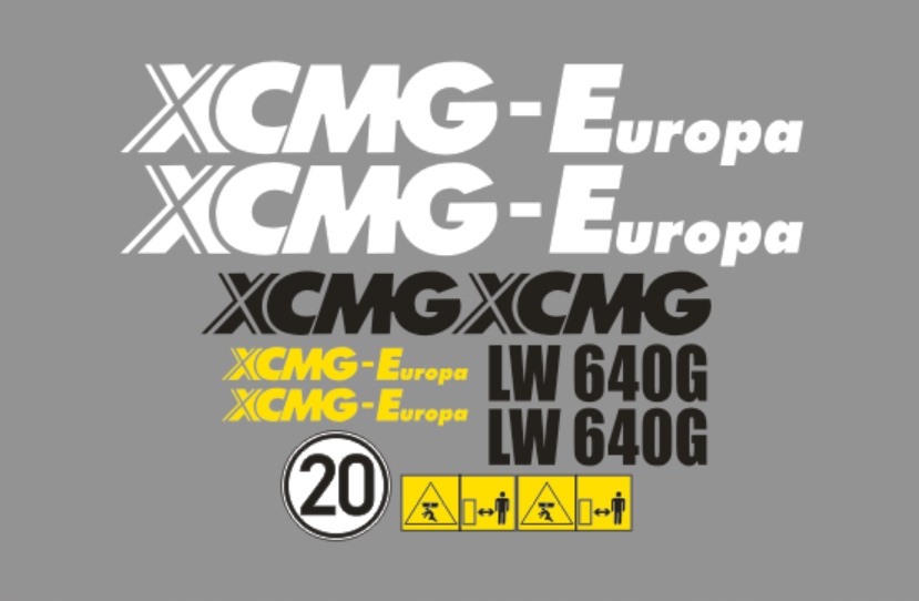 Samolepky s nálepkou Xcmg Lw 640G