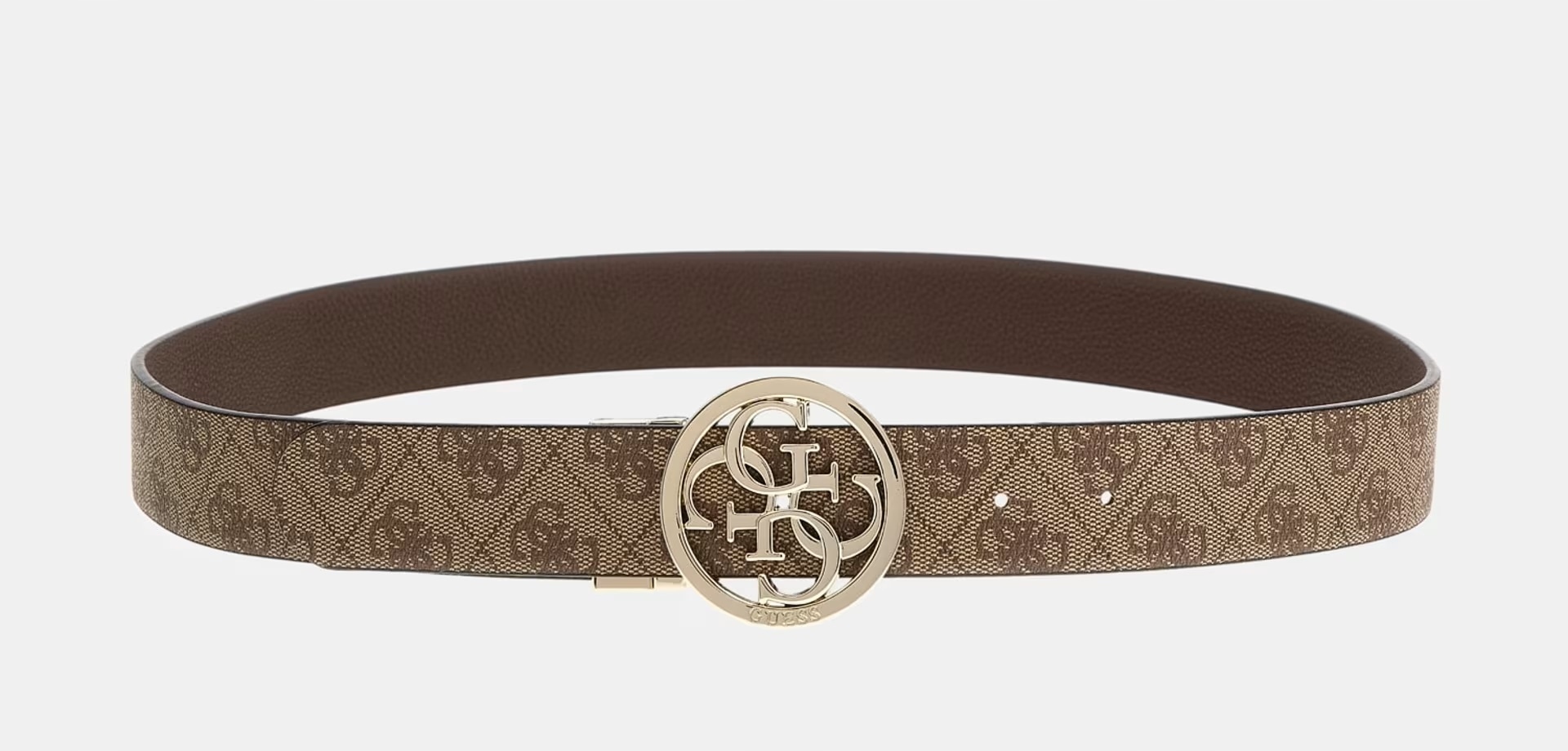 GUESS BEŻOWY DWUSTRONNY DAMSKI PASEK DO SPODNI SKÓRZANY L Płeć kobieta