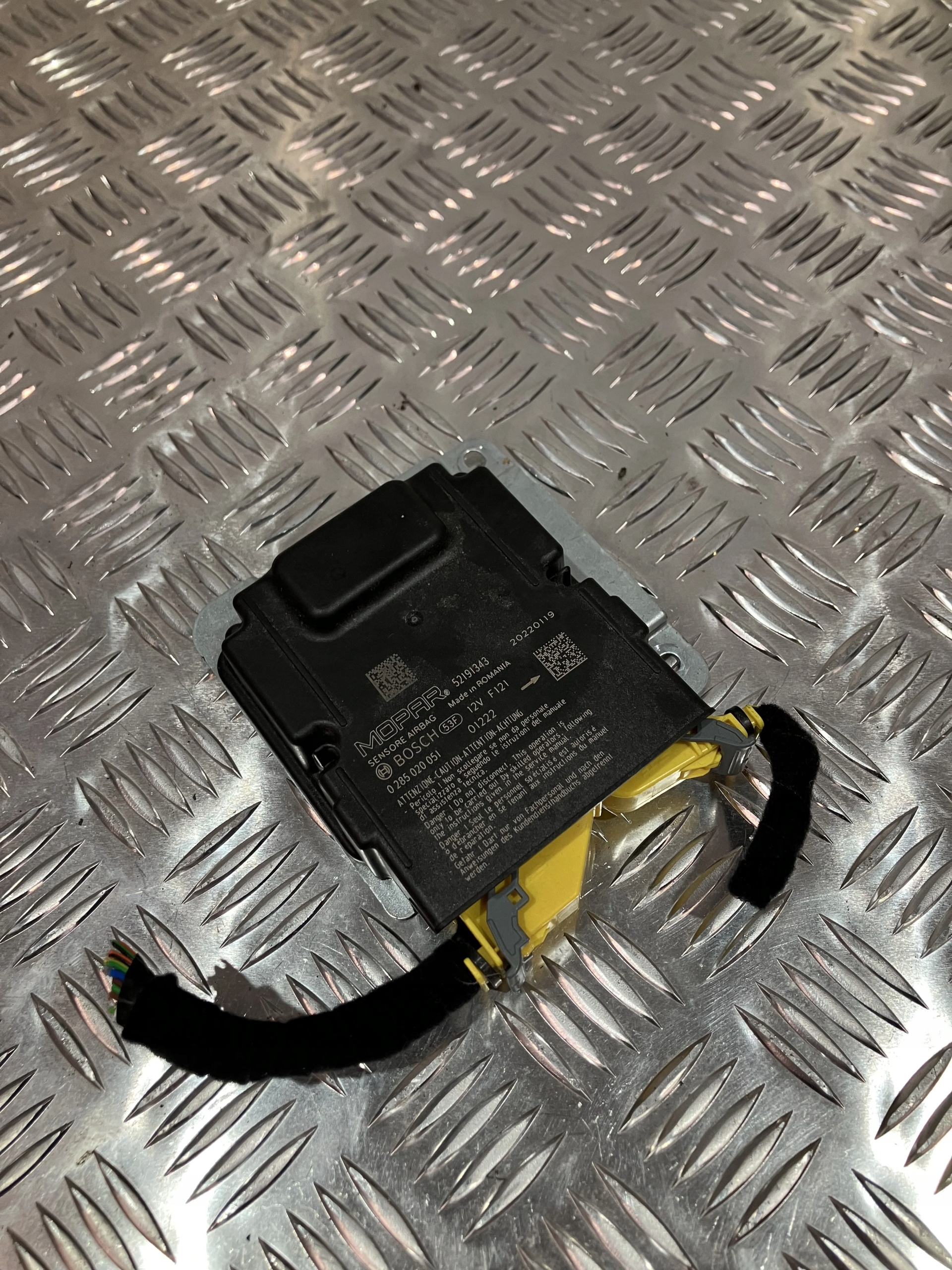 MODUŁ SENSOR AIRBAG FIAT 500 II 20- 52191343