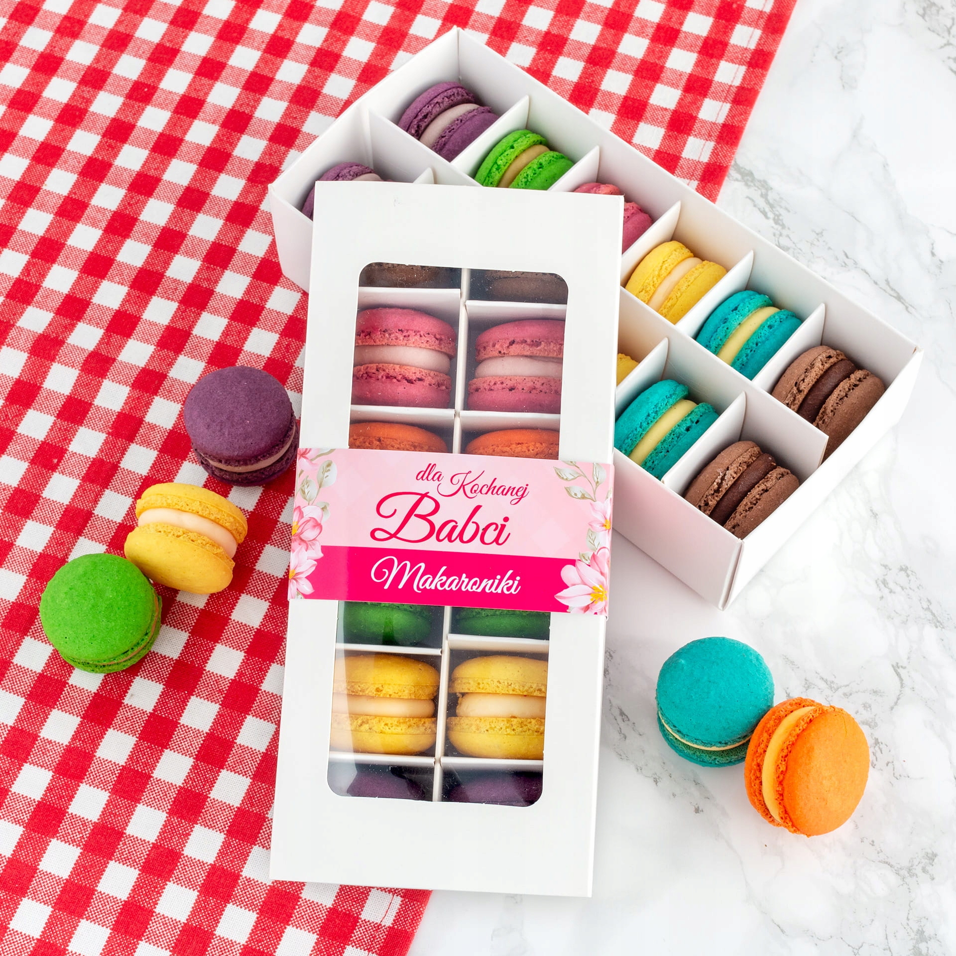Makaroniki 12 szt. na Dzień Babci