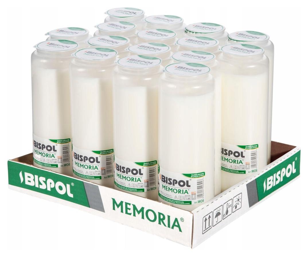 Bispol Olejové do hřbitovních svíček WO8 192H 16 Ks