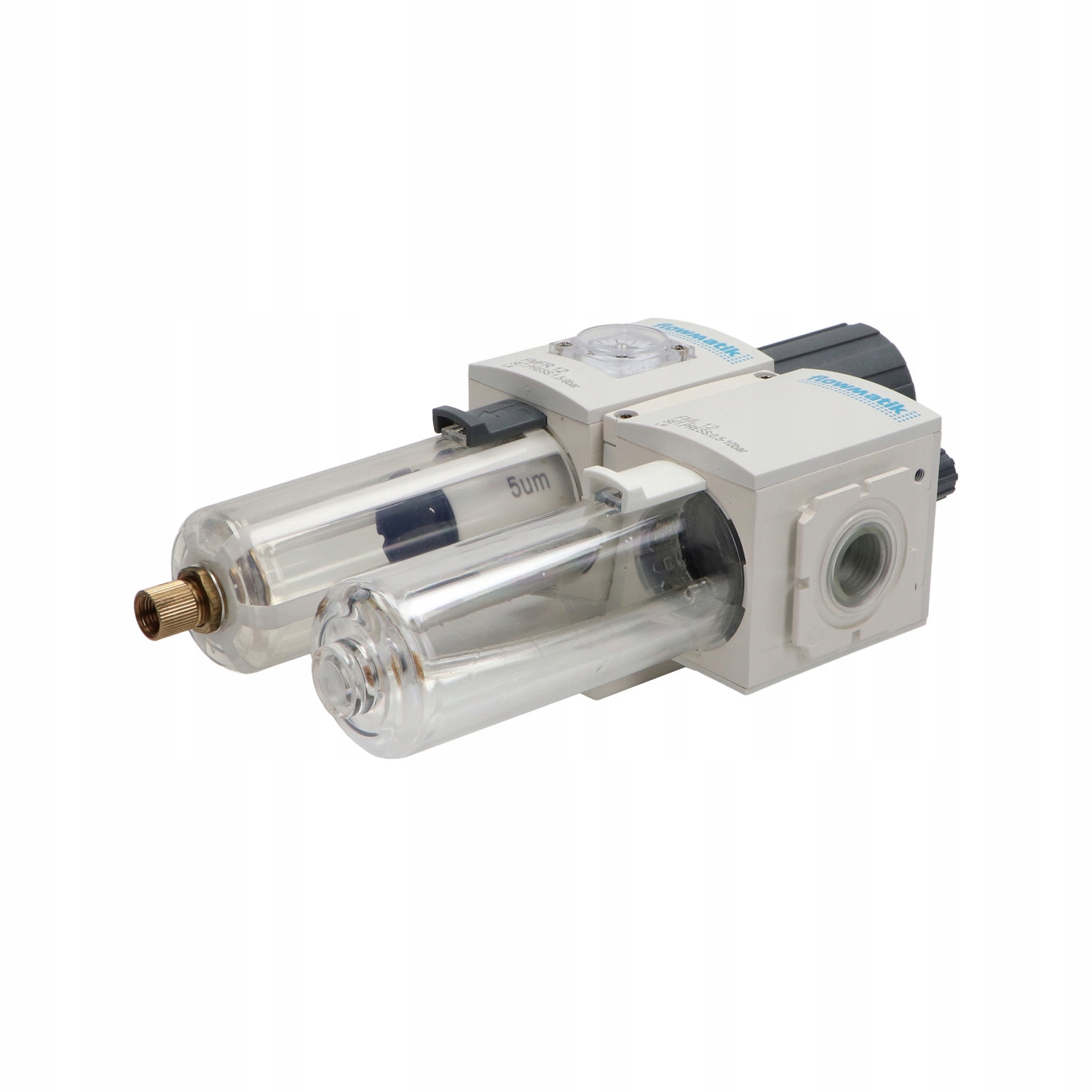 Blok przygotowania powietrza G 1/2 GW do 10 bar, regulacja 1,5-9 bar Kod producenta FMB 12