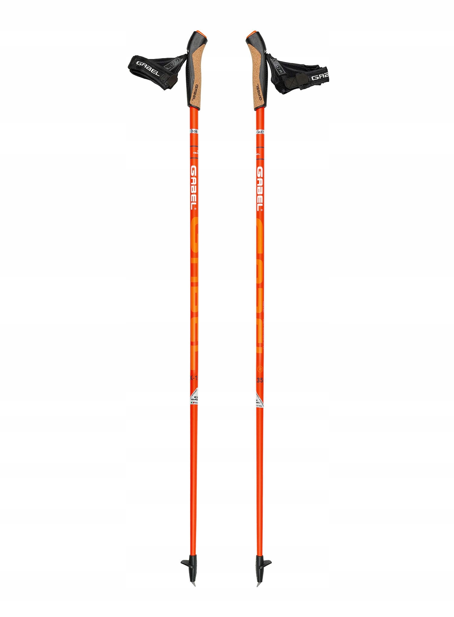 Kije do nordic walking Gabel X-1.35 Active orange 110 cm