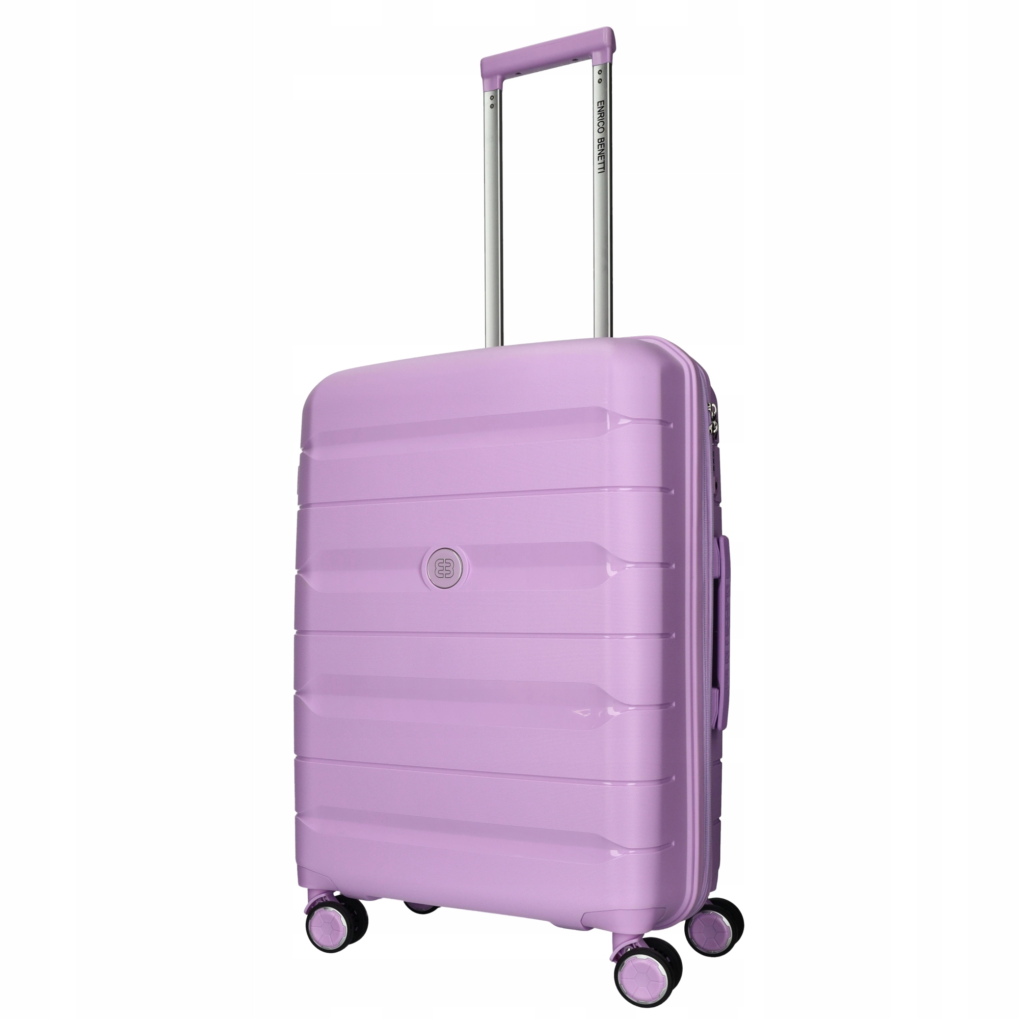 Walizka podróżna średnia 4 kółka Enrico Benetti Montreal 39047-65 Liliowy