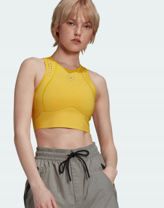 Adidas Damski Top Sportowy Żółty Logo S 1Z0F3_B* S 1_0