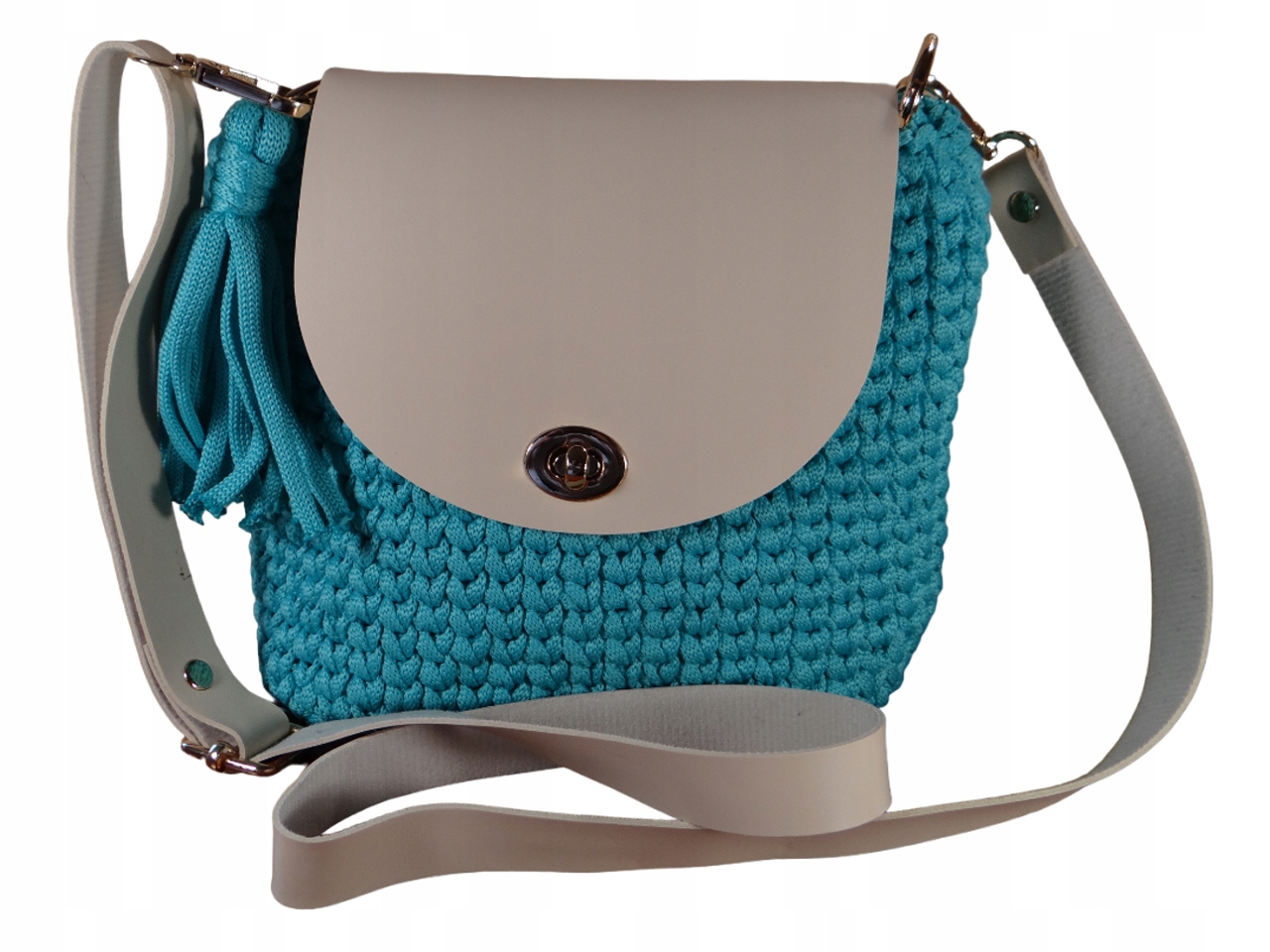 Kabelka ze šňůry ručně vyrobená na háčkování TS024 handmade