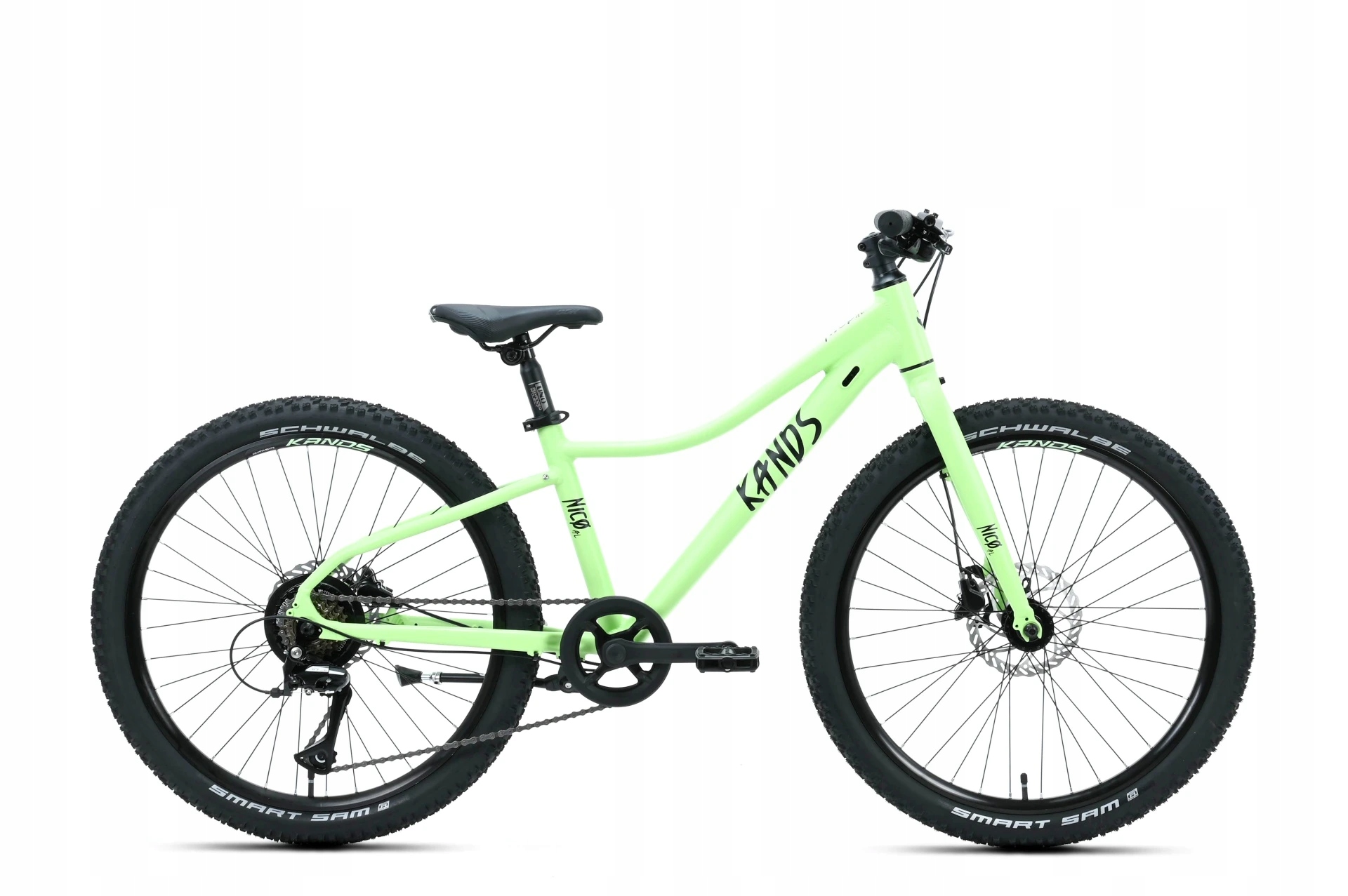 Lekki rower młodzieżowy Mtb 24 Kands Nico aluminiowy St limonkowy 2026