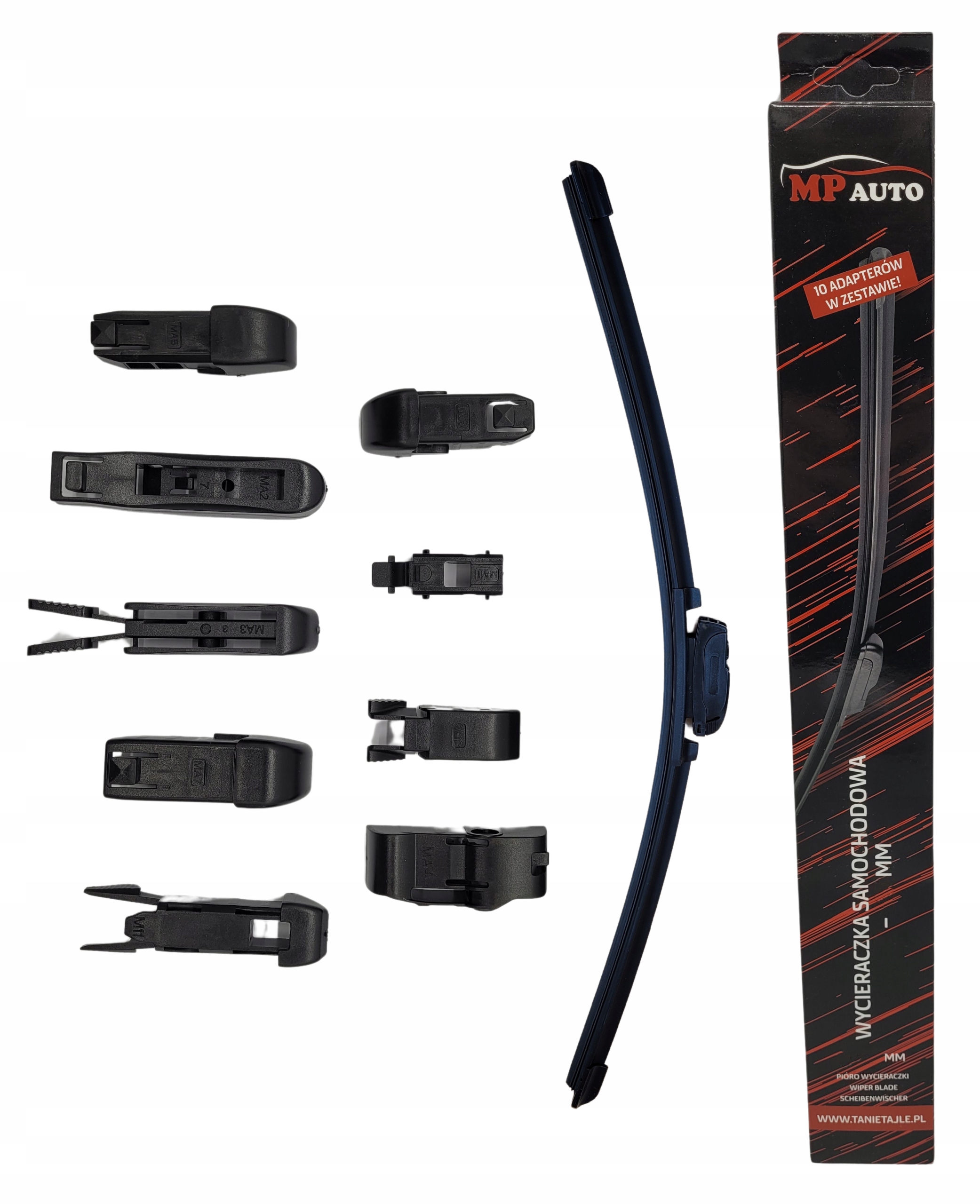 Bezszkieletowe Pióro Wycieraczki Mp Auto Multi-fit 350mm 35cm 14"