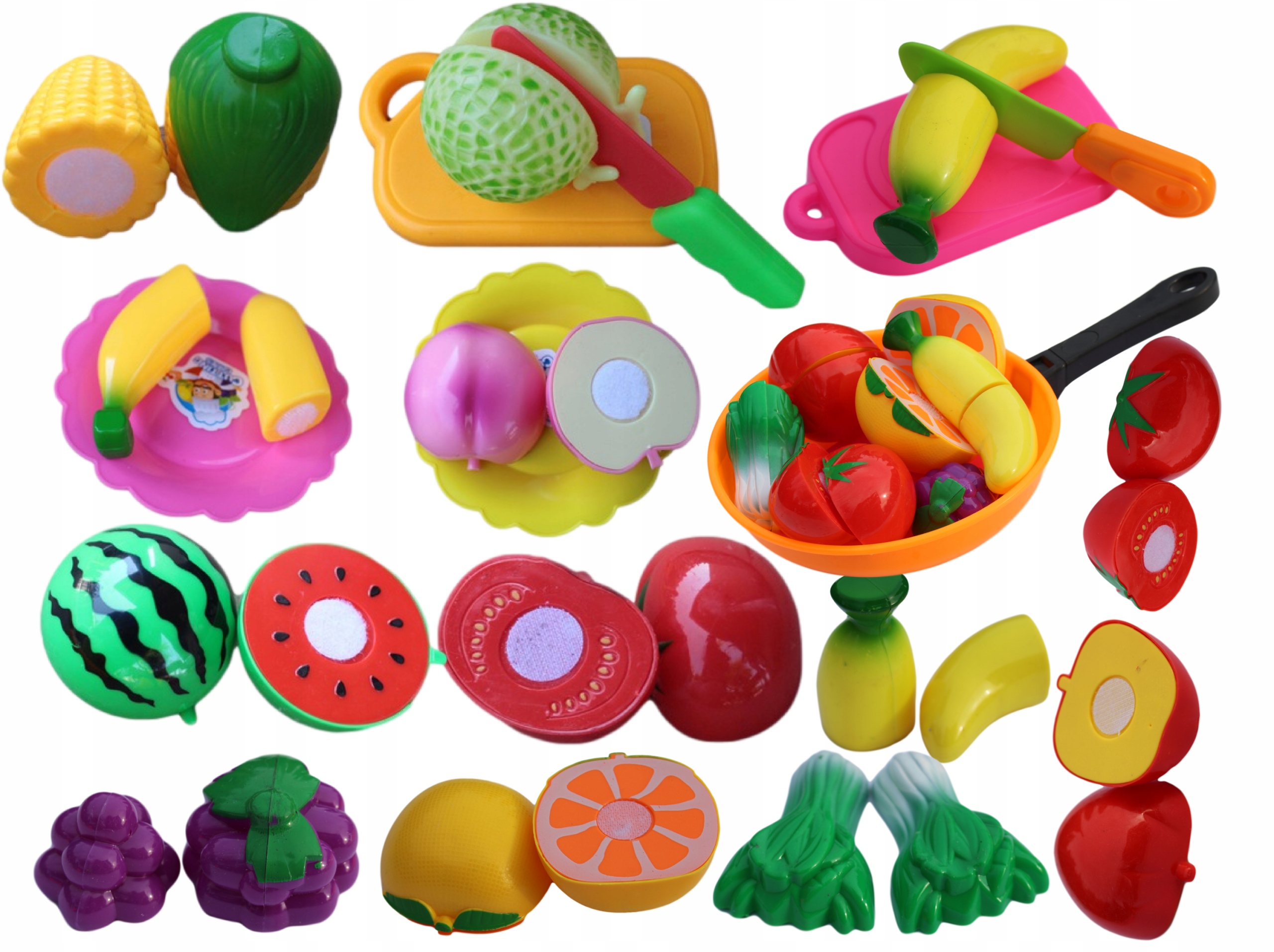 OWOCE WARZYWA DO KROJENIA PATELNIA DESKA GRATIS