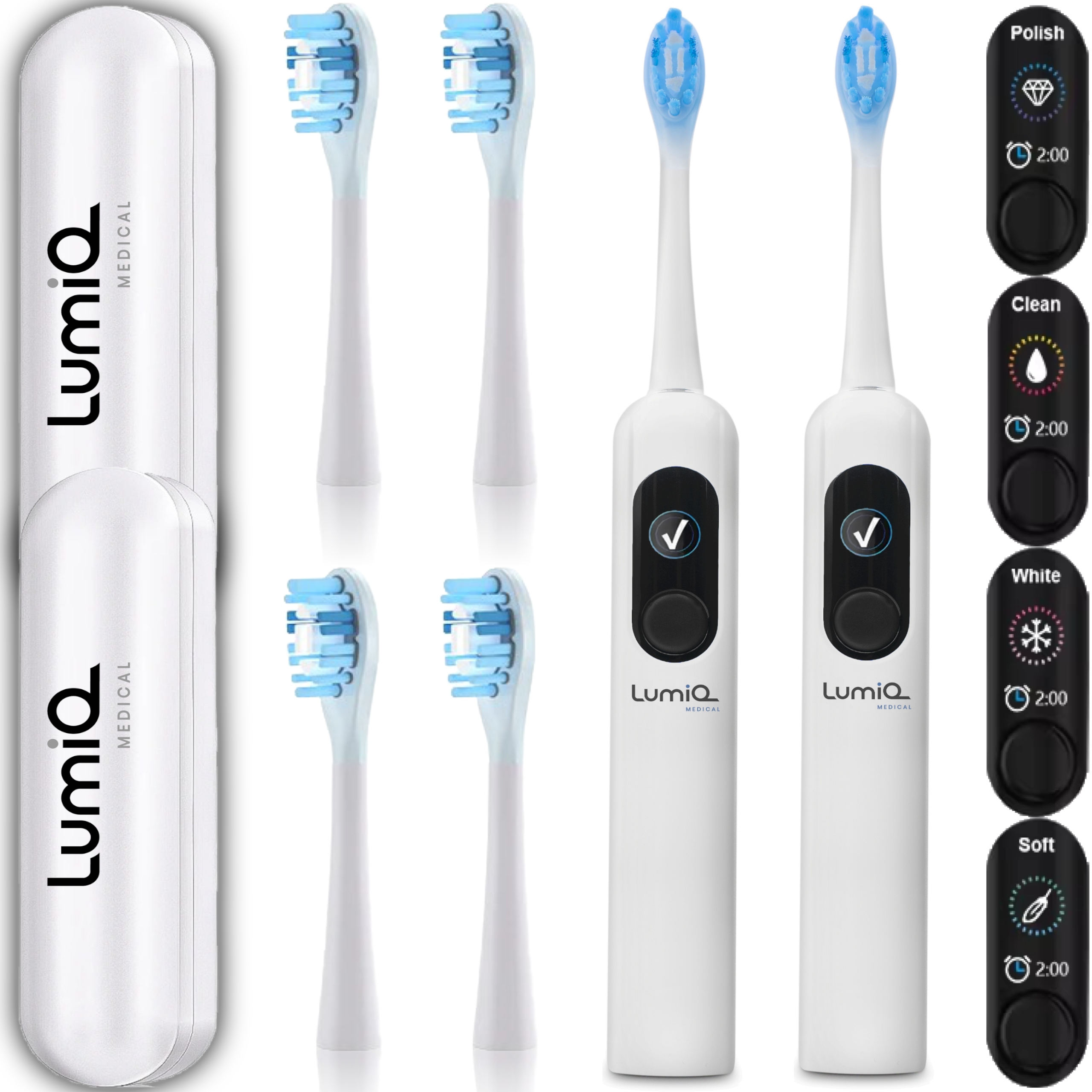 Szczoteczka Soniczna do Zębów Elektryczna Wybielająca Lumiq Medical +LCD