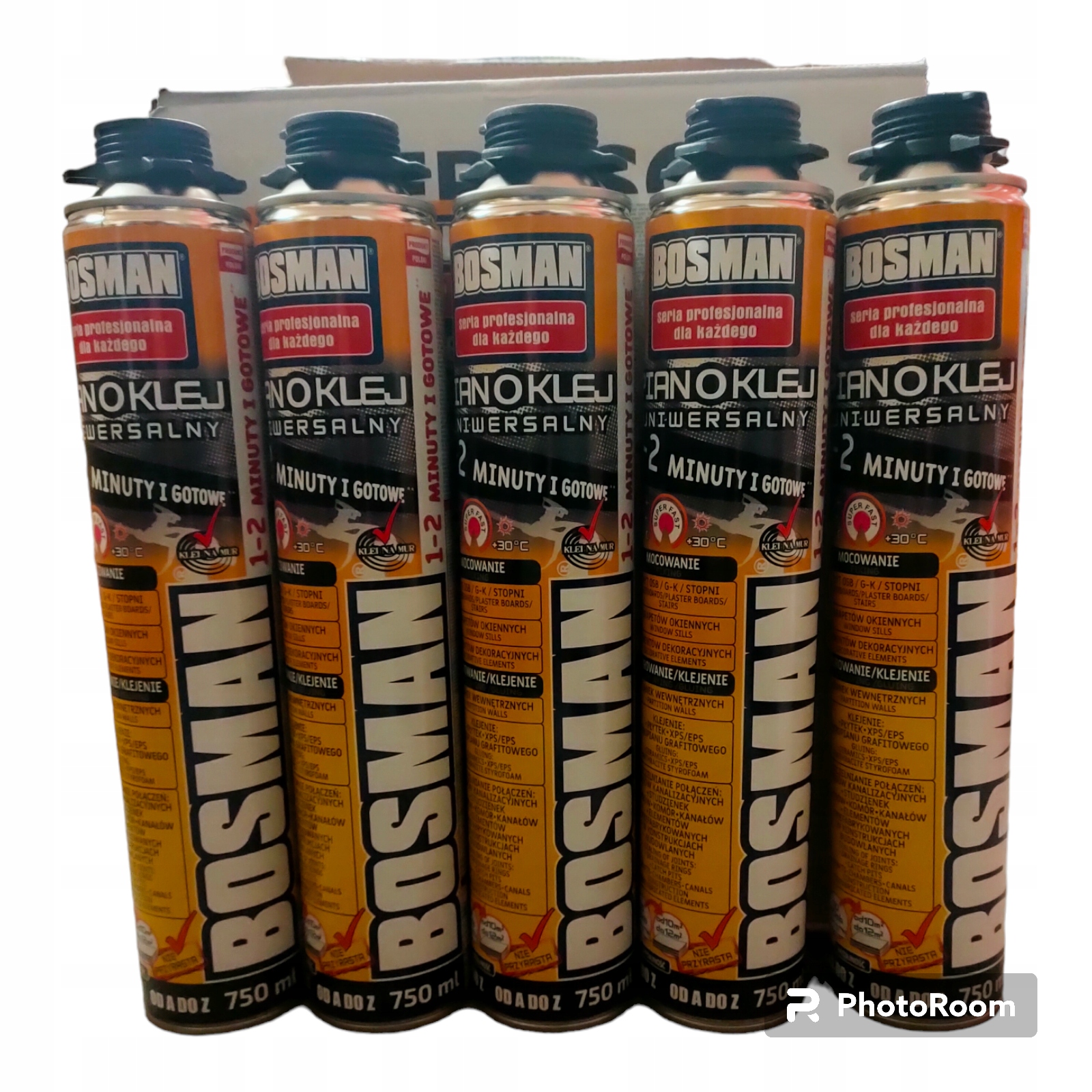 Lepiaca Pena Piano Lepidlo na polystyrén Eps Xps v pene Bosman 750ml 16ks Mocn