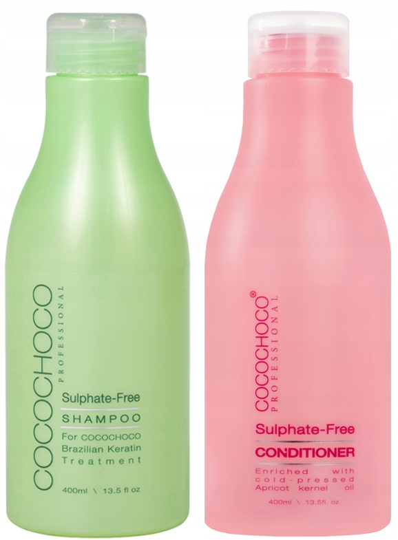 Cocochoco Szampon bez Sls/sles 400ml odżywka do włosów 400ml zestaw