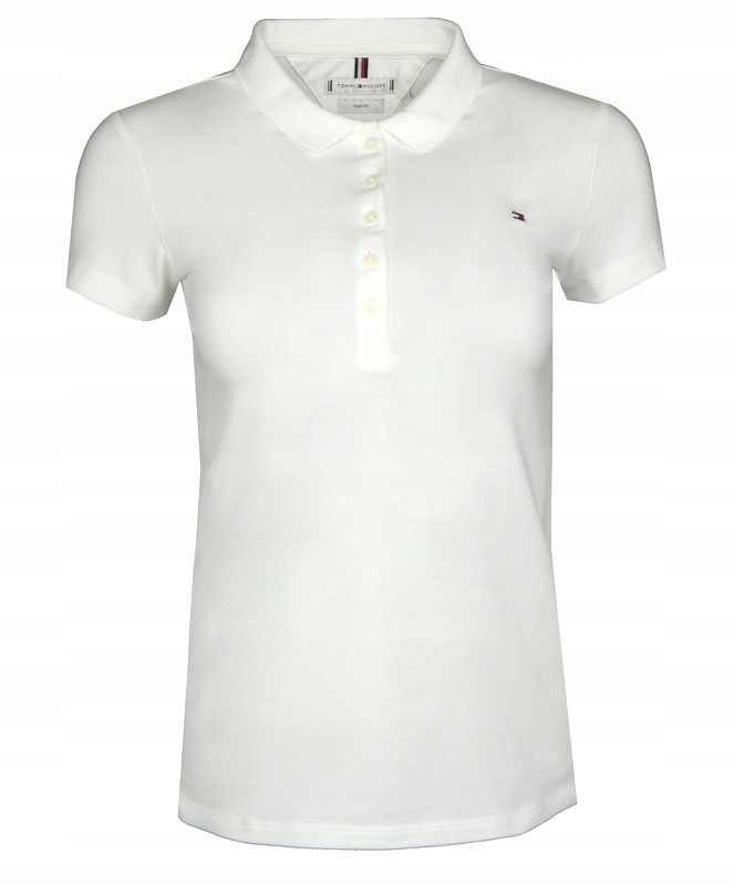 Tommy Hilfiger dámské polo, Slim, bílé, XL