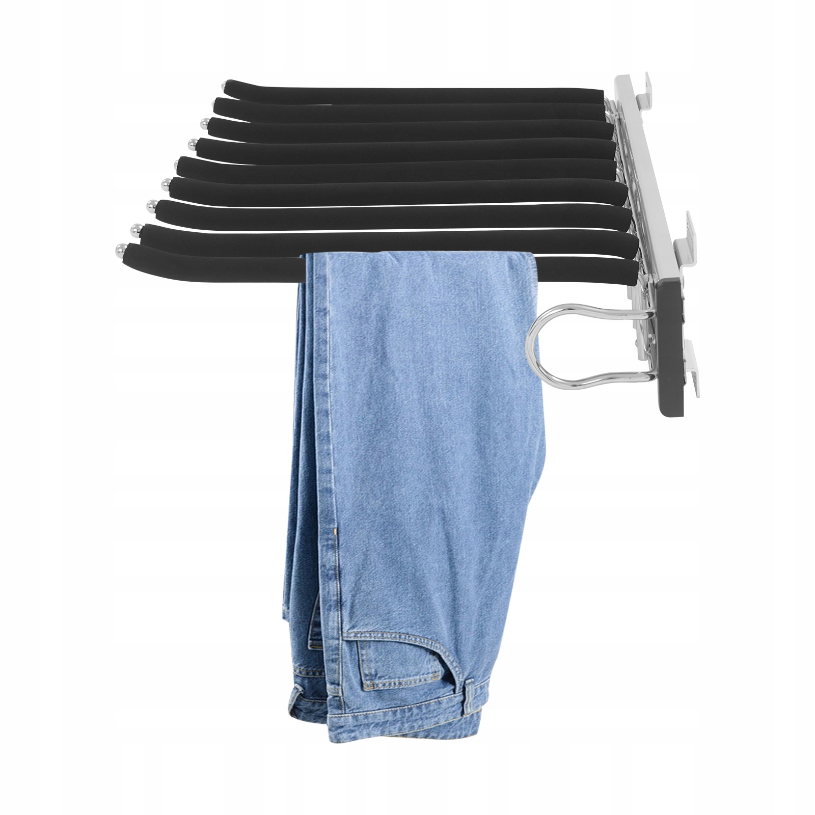 9 ROD SLIDE OUT PANTS RACK RIGHT MOUNT WIESZAK NA SPODNIE CZARNY RACK