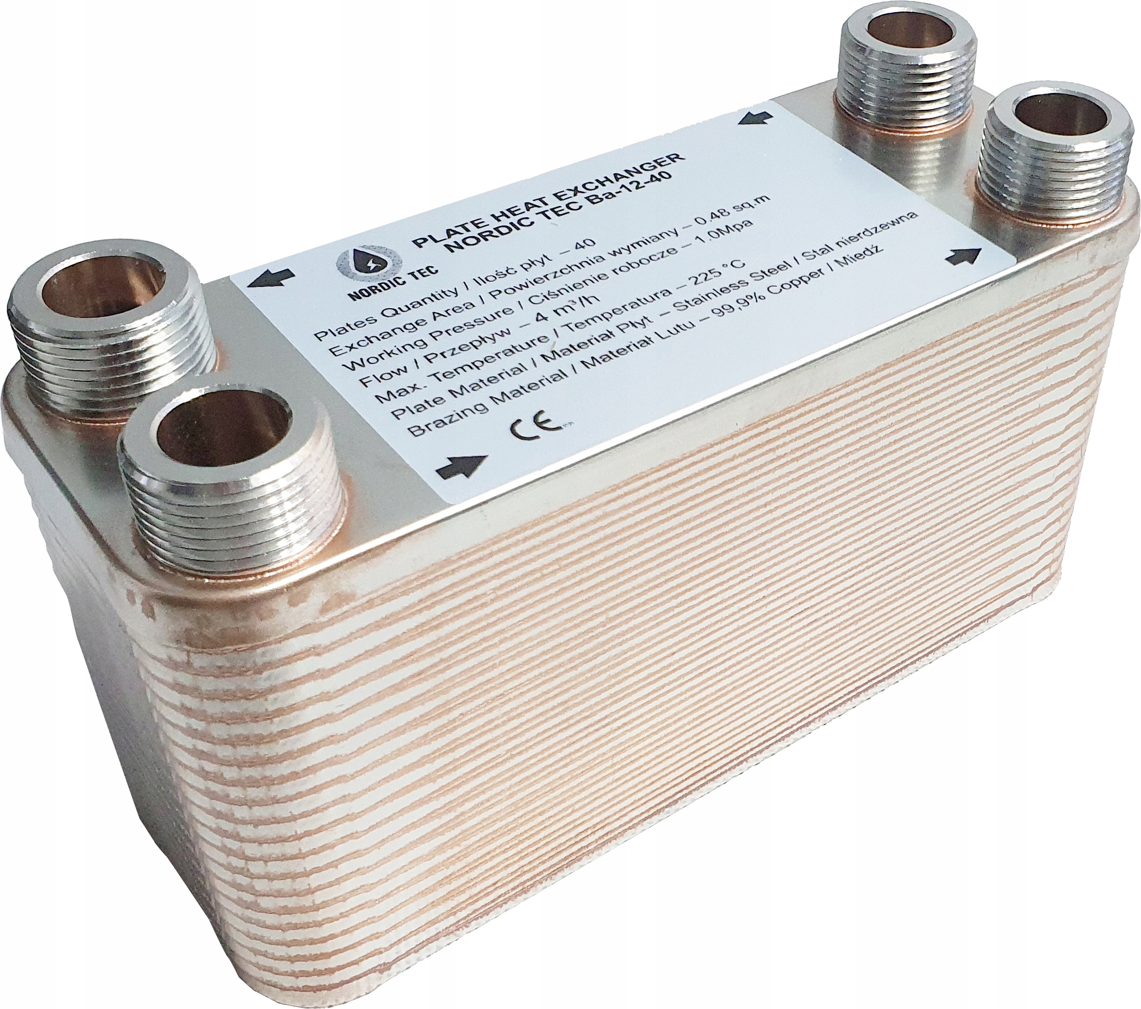 

Wymiennik Ciepła Nordic 35kW 3/4' 40 Płytowy